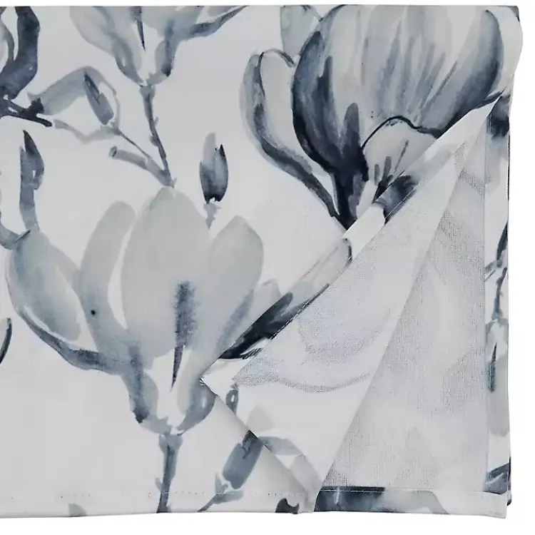 Table Linens-Kirklands Home Blue Watercolor Floral Table Runner