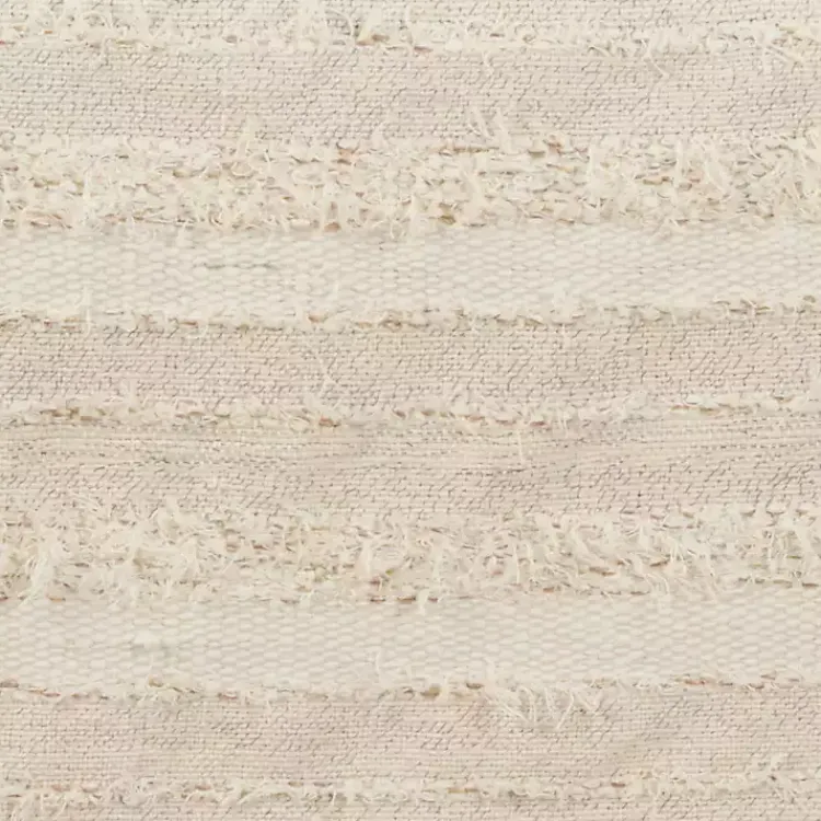 Table Linens-Kirklands Home Ivory and Sand Textured Stripe Table Runner