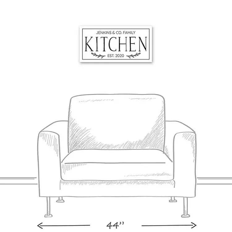 Wall Quotes & Signs-Kirklands Home Personalized Family Kitchen Co. Canvas Wall Plaque