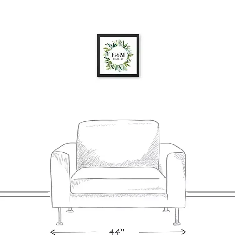 Wall Quotes & Signs-Kirklands Home Personalized Framed Monogram Leaves Wall Plaque