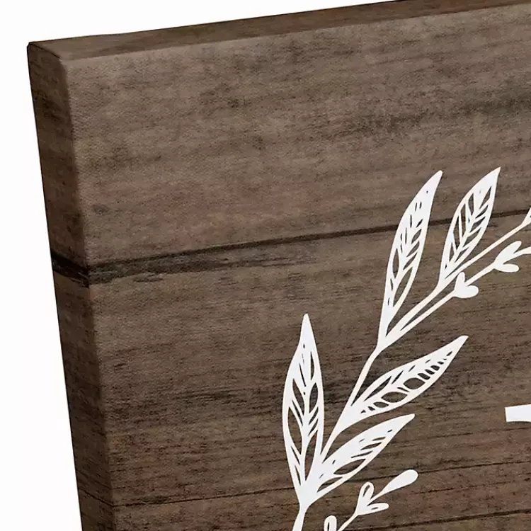 Monogram Wall Decor-Kirklands Home Personalized Shiplap Wreath Canvas Wall Plaque