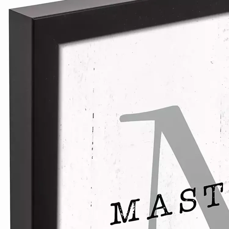 Monogram Wall Decor-Kirklands Home Personalized Framed Monogram Canvas Wall Plaque