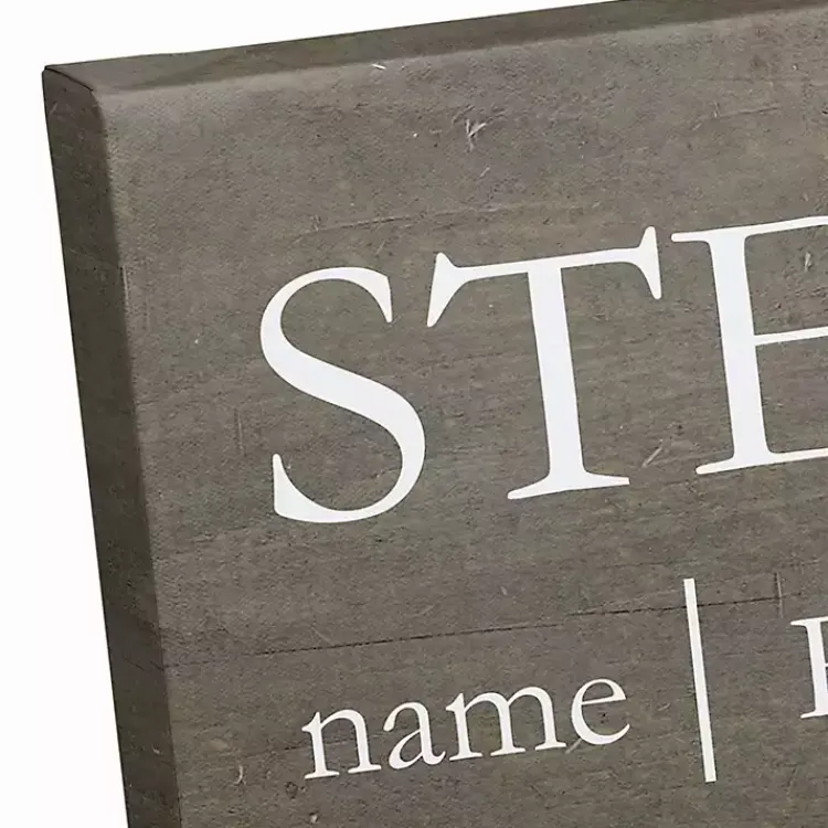 Wall Quotes & Signs-Kirklands Home Personalized Stepdad Definition Canvas Wall Plaque