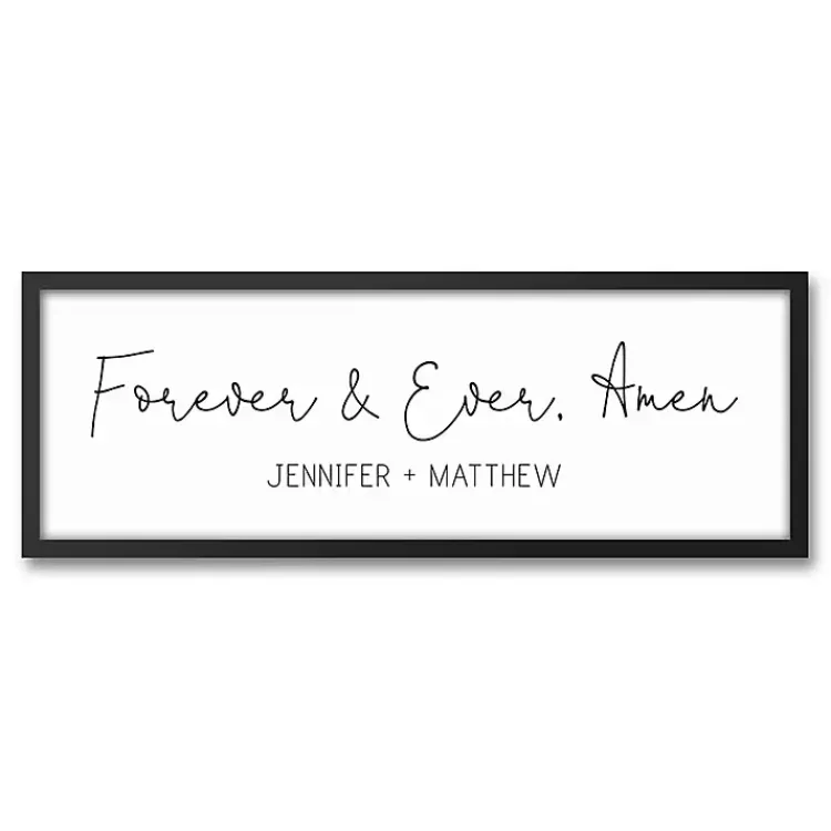 Wall Quotes & Signs-Kirklands Home Personalized Forever and Ever Canvas Wall Plaque