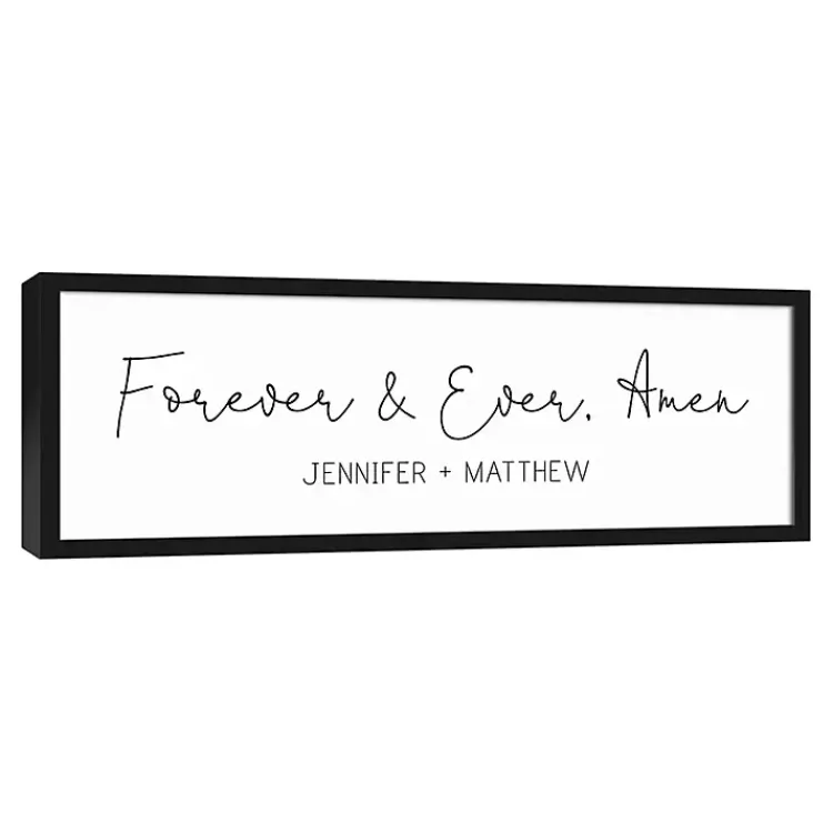 Wall Quotes & Signs-Kirklands Home Personalized Forever and Ever Canvas Wall Plaque