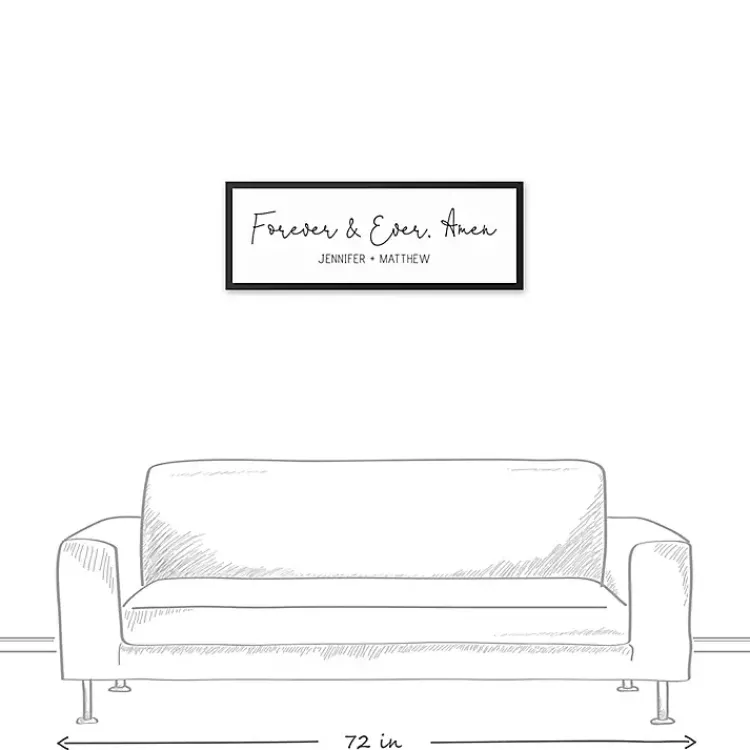 Wall Quotes & Signs-Kirklands Home Personalized Forever and Ever Canvas Wall Plaque