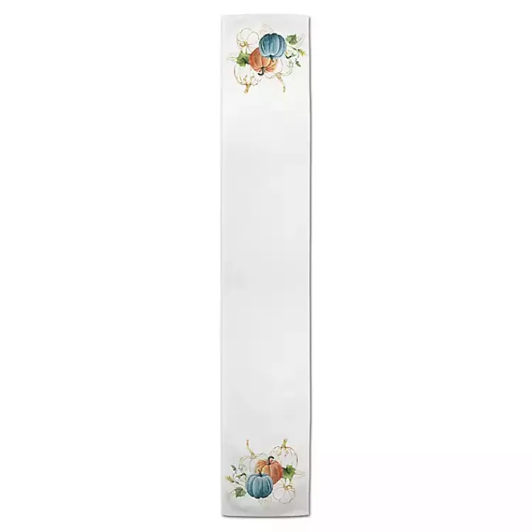 Table Linens-Kirklands Home Colorful Pumpkins Harvest Table Runner