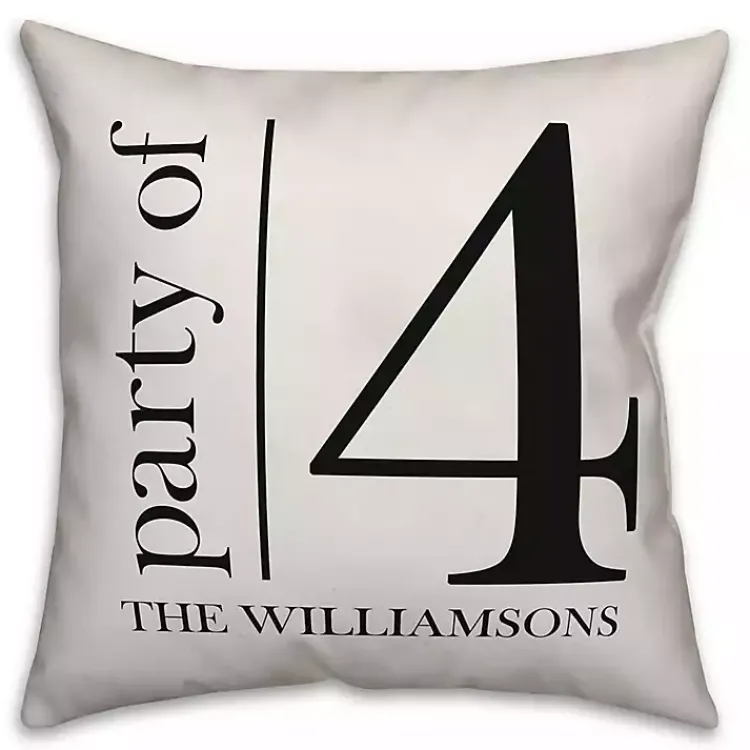 Outdoor Cushions & Pillows-Kirklands Home Personalized Party of Four Pillow