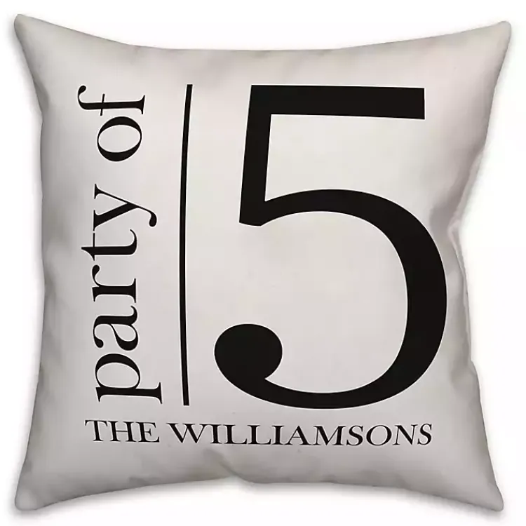 Outdoor Cushions & Pillows-Kirklands Home Personalized Party of Five Pillow