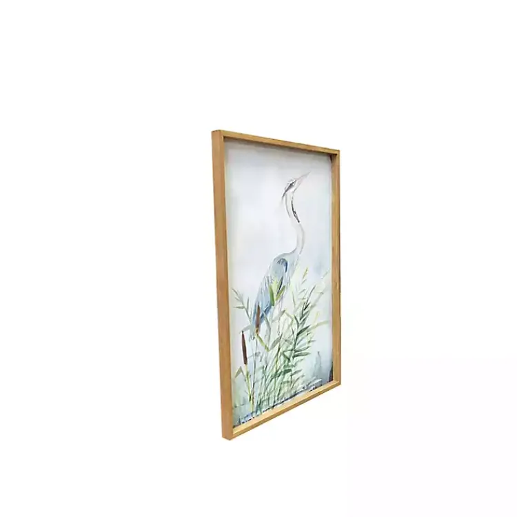 Canvas Art-Kirklands Home Heron Wood Framed Canvas Art Print
