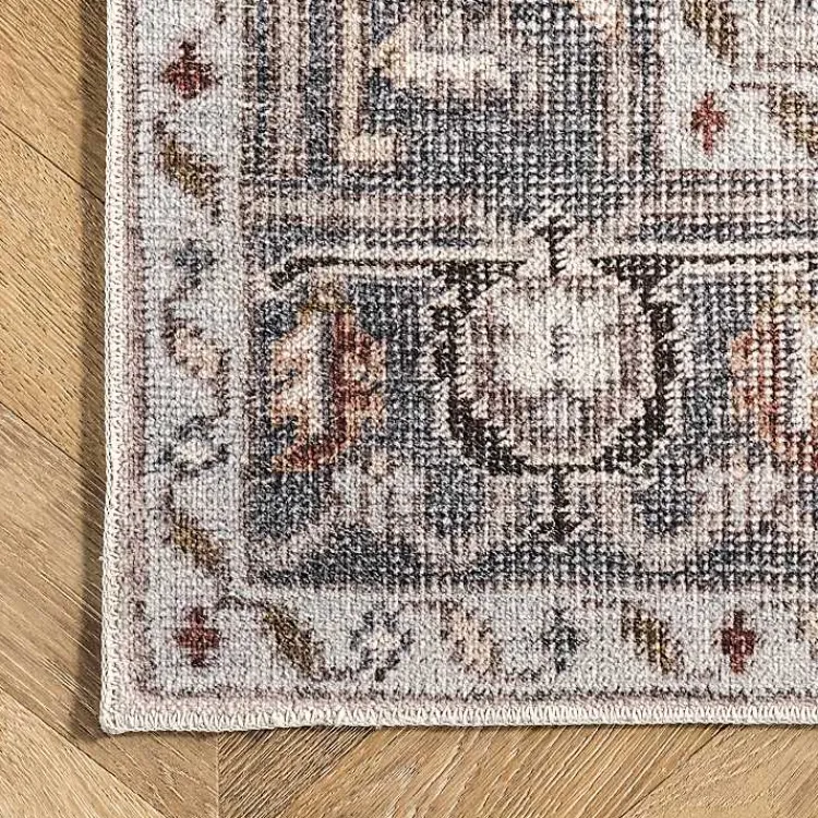 Area Rugs-Kirklands Home Mali Traditional Medallion Washable Area Rug, 5x8