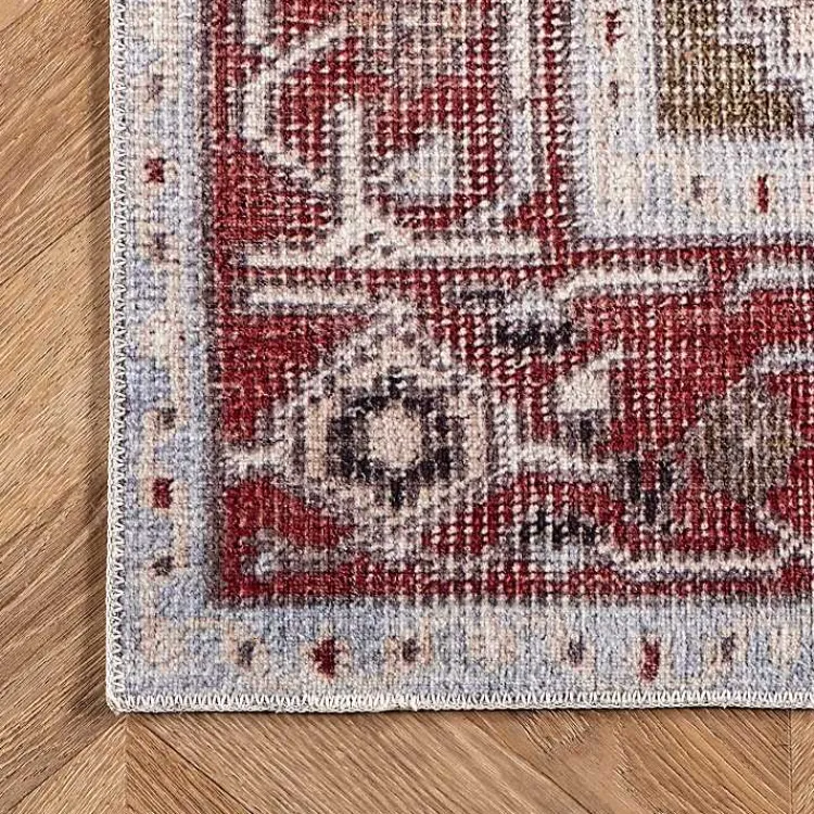 Area Rugs-Kirklands Home Miley Traditional Medallion Washable Area Rug, 4x6