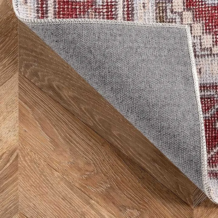 Area Rugs-Kirklands Home Miley Traditional Medallion Washable Area Rug, 4x6