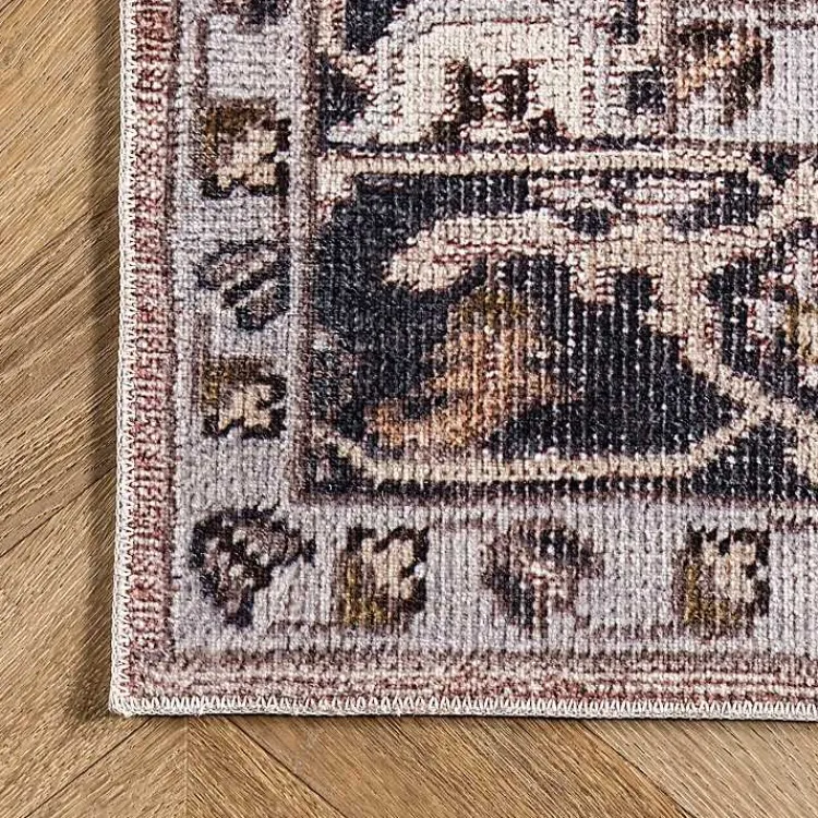 Area Rugs-Kirklands Home Sasha Medallion Washable Area Rug, 4x6