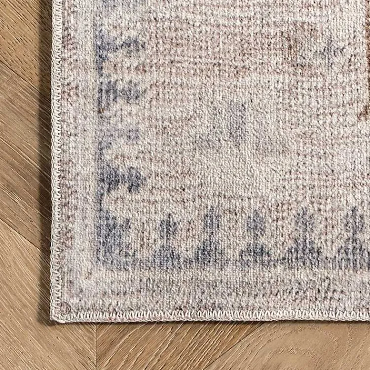 Area Rugs-Kirklands Home Krystin Distressed Washable Area Rug, 5x8 Gray