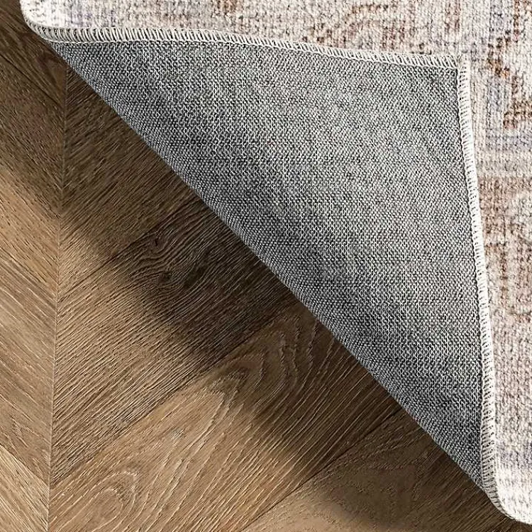 Area Rugs-Kirklands Home Krystin Distressed Washable Area Rug, 5x8 Gray