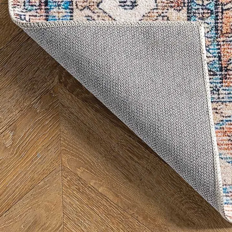 Area Rugs-Kirklands Home Eleanor Medallion Washable Area Rug, 4x6