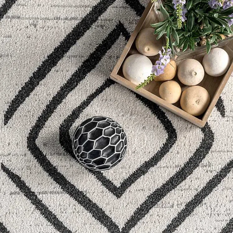 Area Rugs-Kirklands Home Transitional Moroccan Washable Area Rug, 4x6