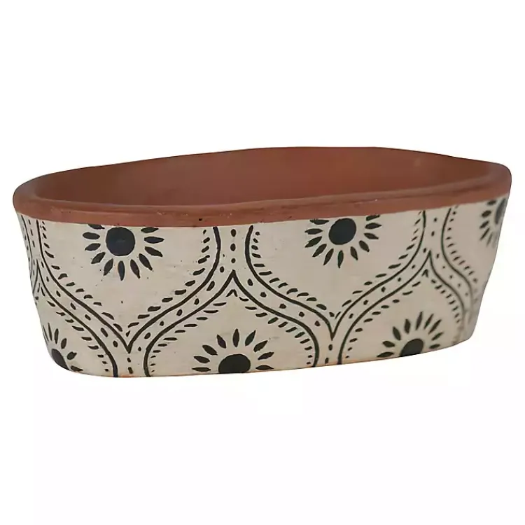 Planters-Kirklands Home Ogee Handthrown Terracotta Planter