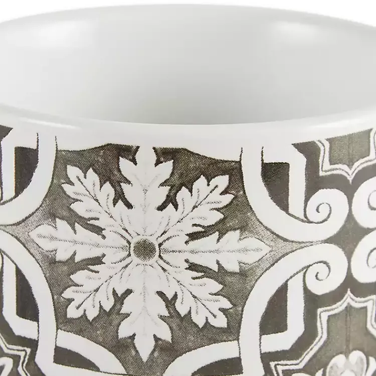 Kitchen Storage-Kirklands Home Charcoal Tile 3-pc. Bamboo Lid Jar Set