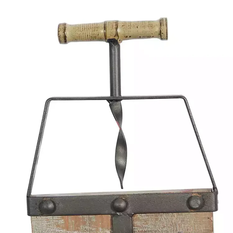 Wall Storage-Kirklands Home Wood Panel Black Metal Wine Rack Brown