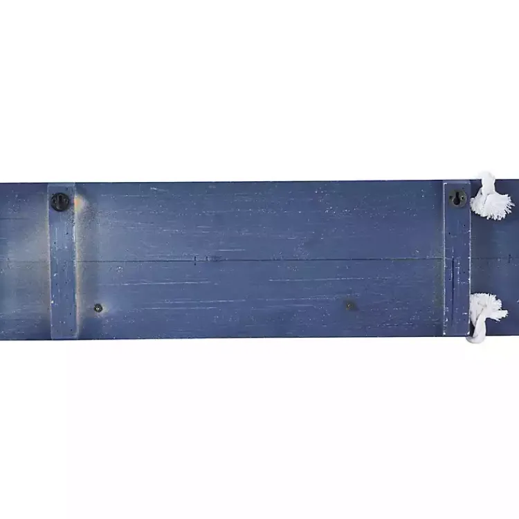 Wall Quotes & Signs-Kirklands Home Fir Beach Arrow Coastal Wall Plaque Blue