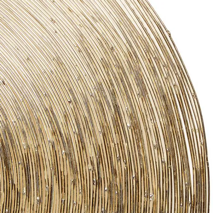 Wall Plaques-Kirklands Home Metallic Plates Wall Sculptures, Set of 3 Gold