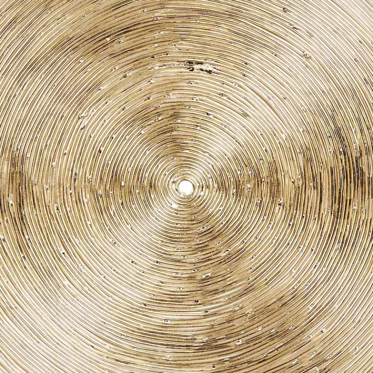 Wall Plaques-Kirklands Home Metallic Plates Wall Sculptures, Set of 3 Gold