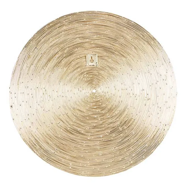 Wall Plaques-Kirklands Home Metallic Plates Wall Sculptures, Set of 3 Gold