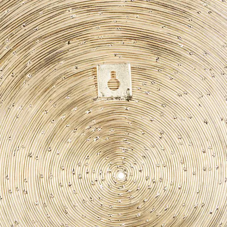 Wall Plaques-Kirklands Home Metallic Plates Wall Sculptures, Set of 3 Gold