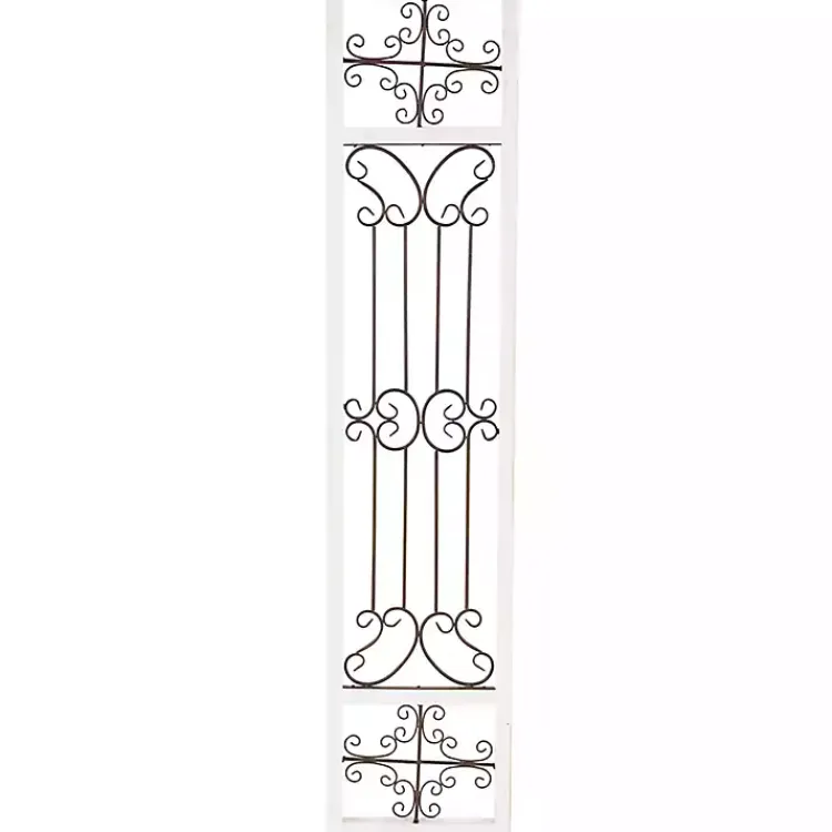 Wall Plaques-Kirklands Home Gray Angelic Scrollwork Panel Wall Plaque