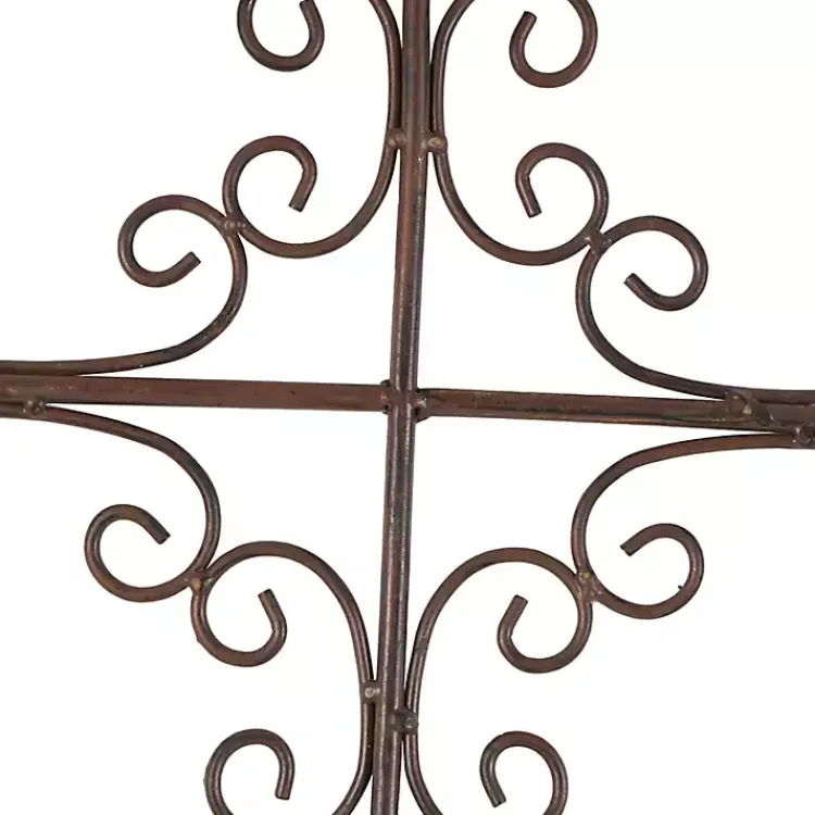 Wall Plaques-Kirklands Home Gray Angelic Scrollwork Panel Wall Plaque