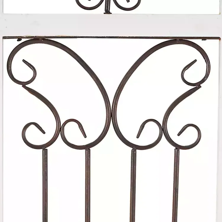 Wall Plaques-Kirklands Home Gray Angelic Scrollwork Panel Wall Plaque