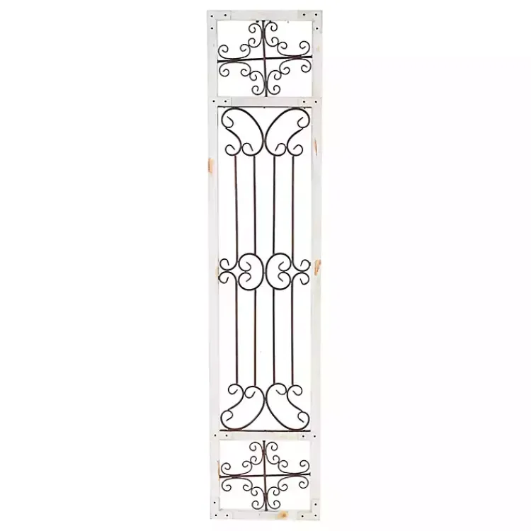 Wall Plaques-Kirklands Home Gray Angelic Scrollwork Panel Wall Plaque