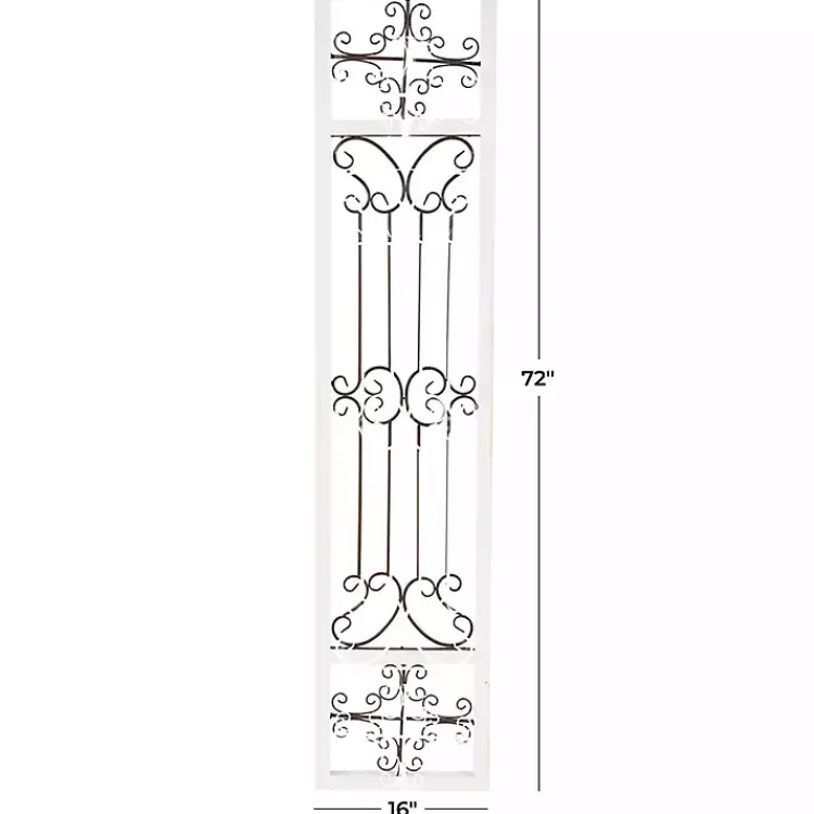 Wall Plaques-Kirklands Home Gray Angelic Scrollwork Panel Wall Plaque