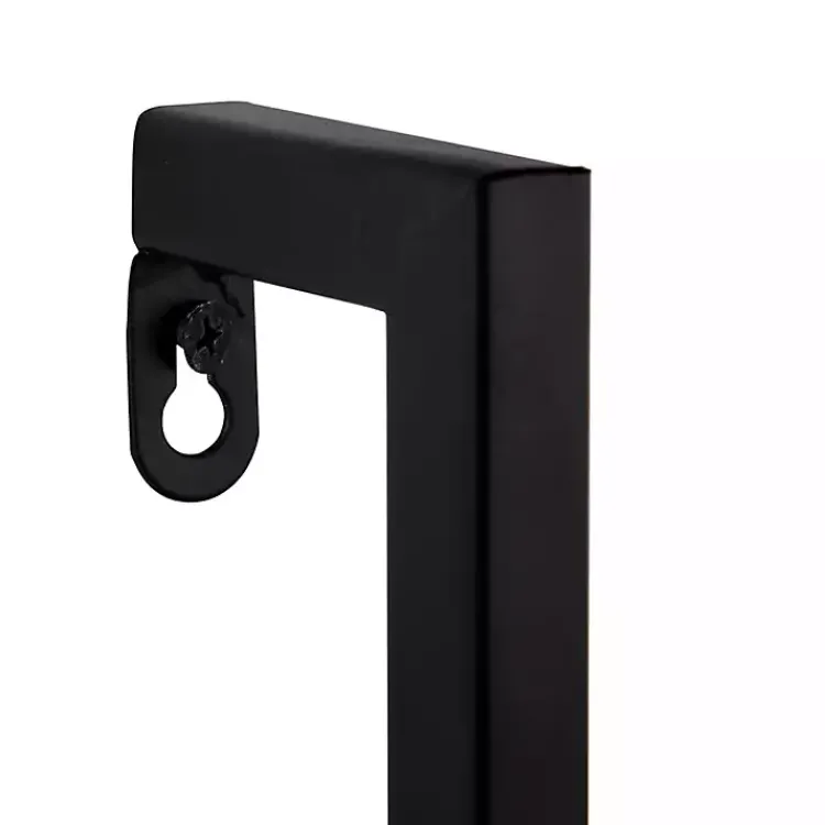 Shelves-Kirklands Home Brown Wood Black Metal Frame 3-pc. Wall Shelves