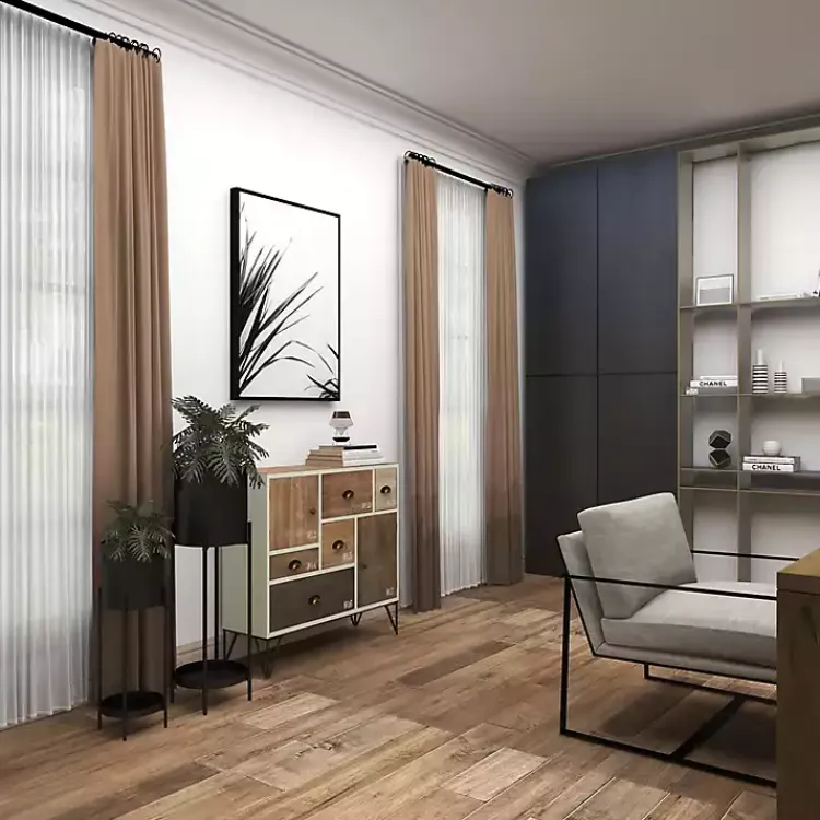 Planters-Kirklands Home Metal Plant Stands with Shelves, Set of 2 Black