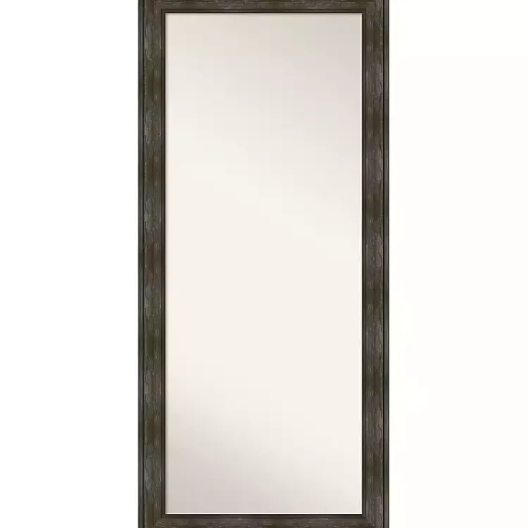 Full Length & Floor Mirrors-Kirklands Home Rustic Rail Charred Framed Mirror