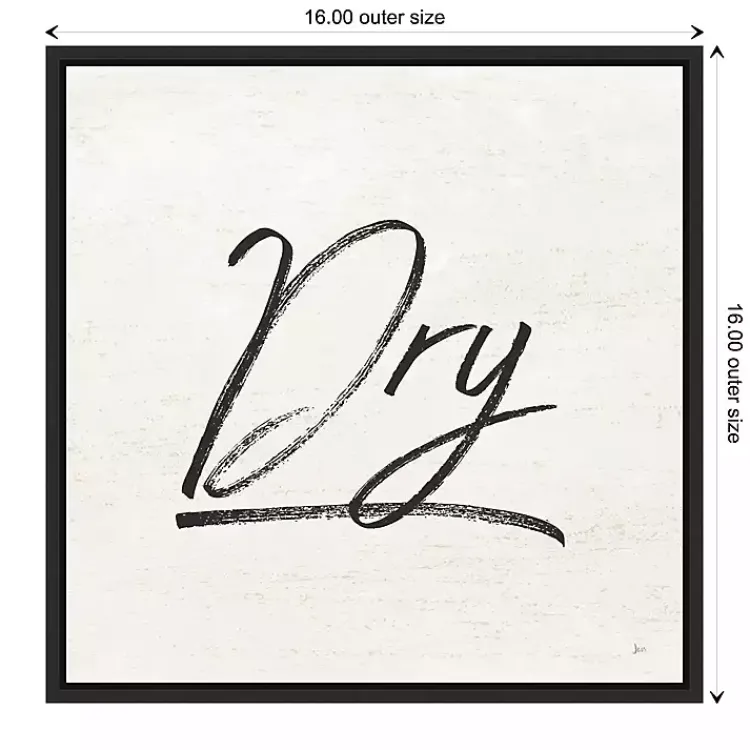 Wall Quotes & Signs-Kirklands Home Tan and Black Dry Laundry Framed Wall Plaque