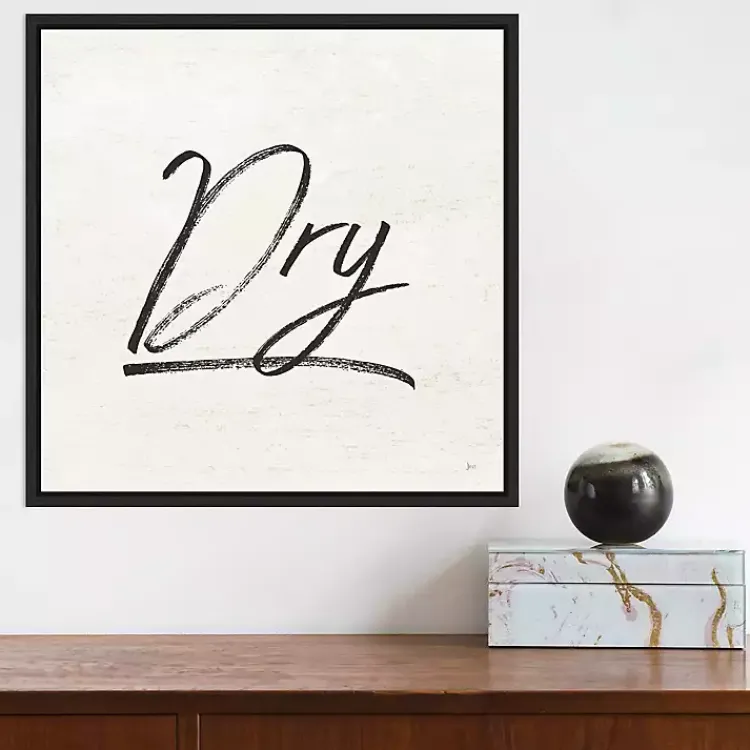 Wall Quotes & Signs-Kirklands Home Tan and Black Dry Laundry Framed Wall Plaque