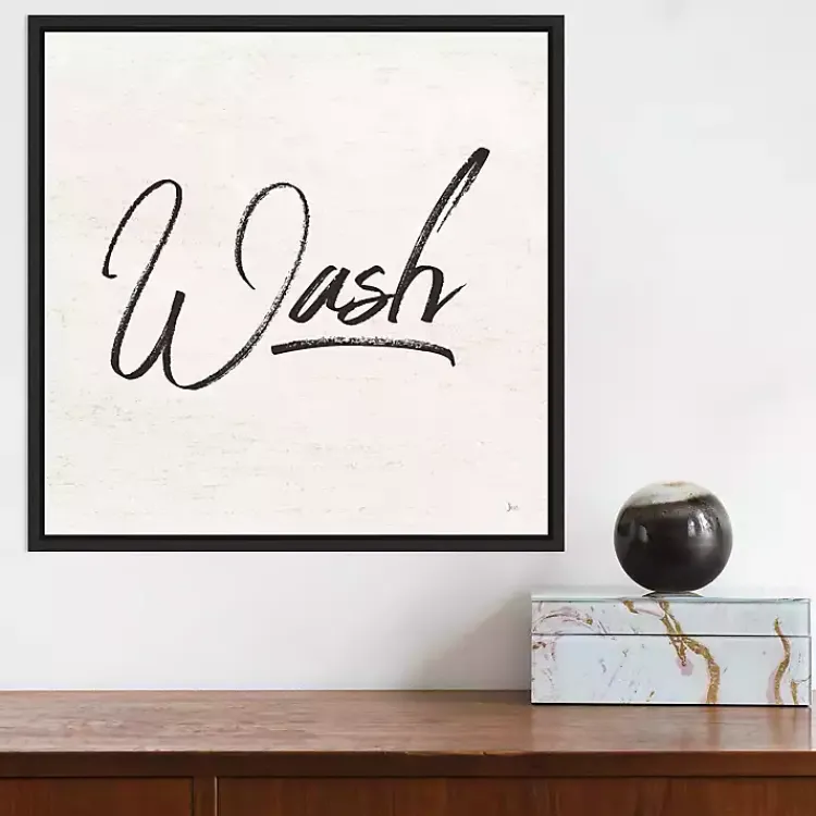 Wall Quotes & Signs-Kirklands Home Tan and Black Wash Laundry Framed Wall Plaque