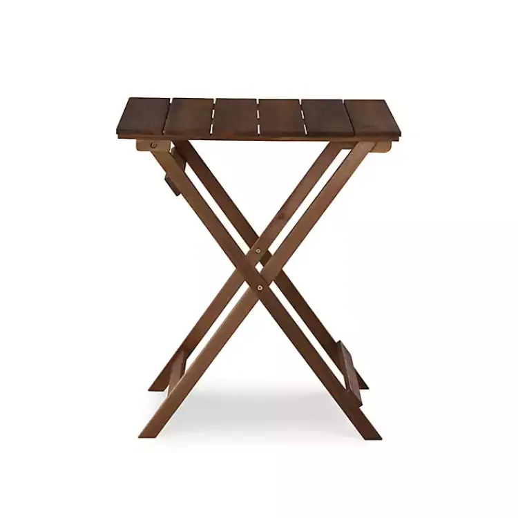 Outdoor Sets-Kirklands Home Acacia Wood 3-pc. Bistro Set Brown