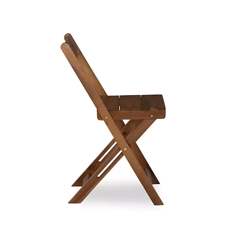 Outdoor Sets-Kirklands Home Acacia Wood 3-pc. Bistro Set Brown