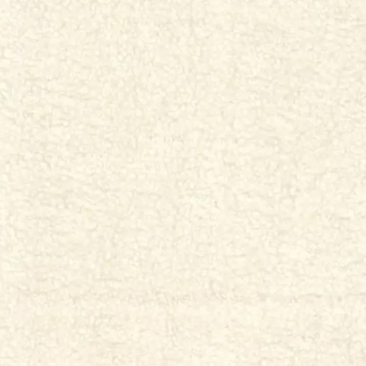 Benches & Ottomans-Kirklands Home Cream Sherpa Upholstered Metal Bench Ivory