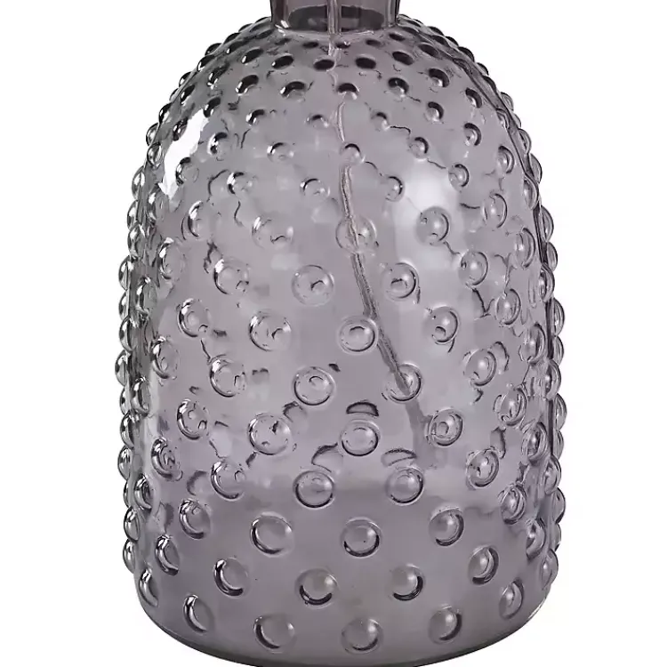 Table Lamps-Kirklands Home Tinted Glass Jar Table Lamp Gray