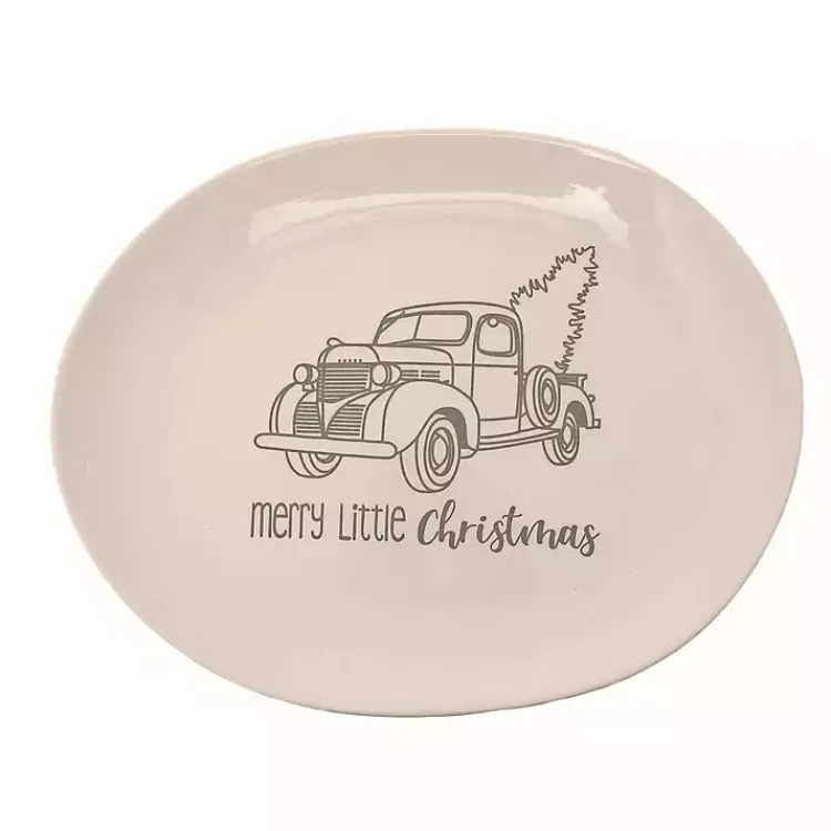 Serving & Entertaining-Kirklands Home Merry Little Christmas Truck Serving Platter