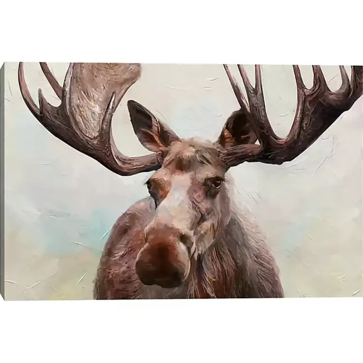 Canvas Art-Kirklands Home Artful Moose Canvas Art Print Brown