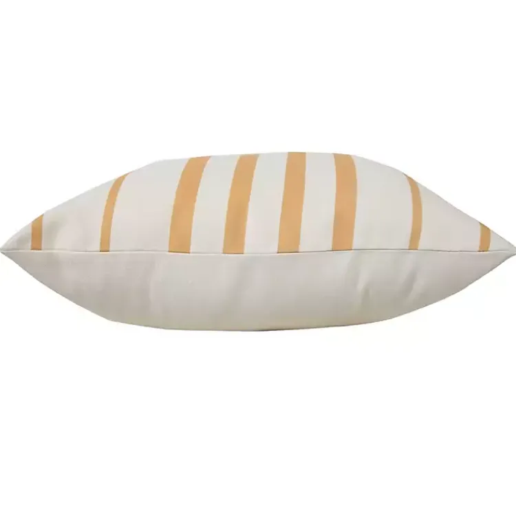 Outdoor Cushions & Pillows-Kirklands Home Sunshine Geometric Stripes Outdoor Pillow