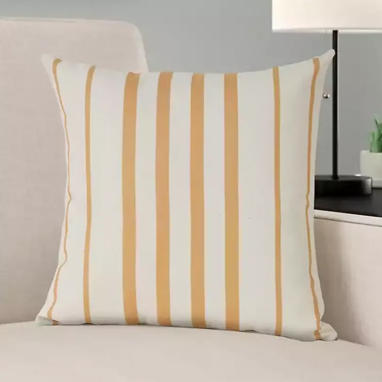Outdoor Cushions & Pillows-Kirklands Home Sunshine Geometric Stripes Outdoor Pillow