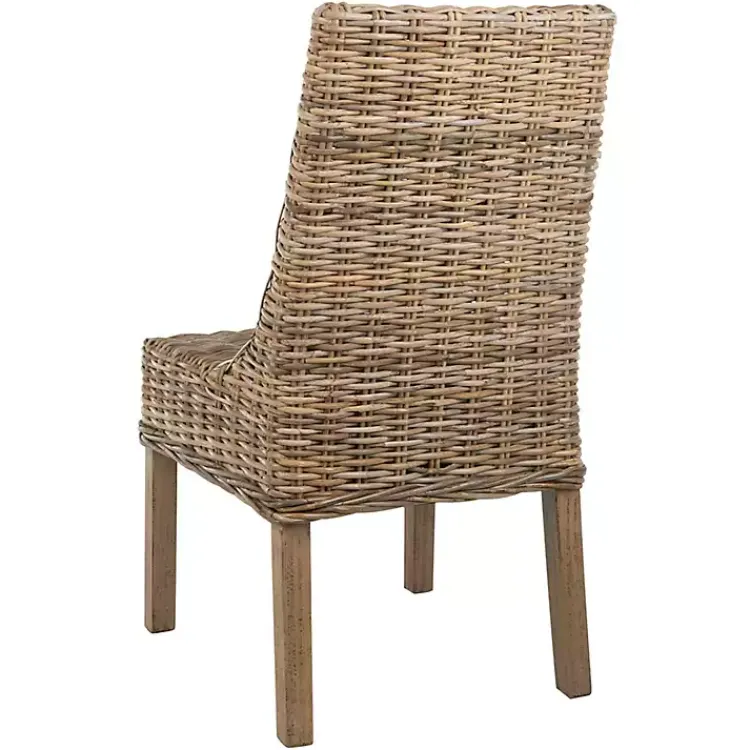 Dining Chairs-Kirklands Home Natural Coastal Rat 2-pc. Dining Chair Set Tan